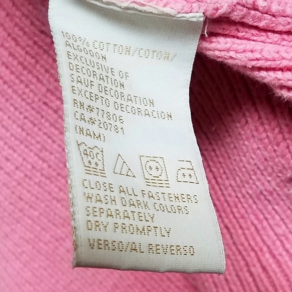 Vintage Retro Y2K Tommy Hilfiger Pastel Neon Pink Green Ribbed Pull-over Sweater - Picture 16 of 16